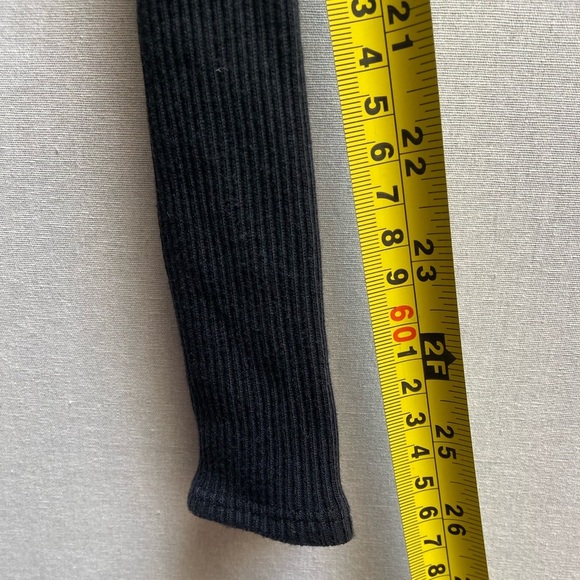 ABERCROMBIE & FITCH WOMENS GREY FULL ZIP HOODIE W/THERMAL SLEEVES SZ M - Picture 8 of 9